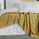 ПАМУЧНО ПОКРИВАЛО Горчица 220/235